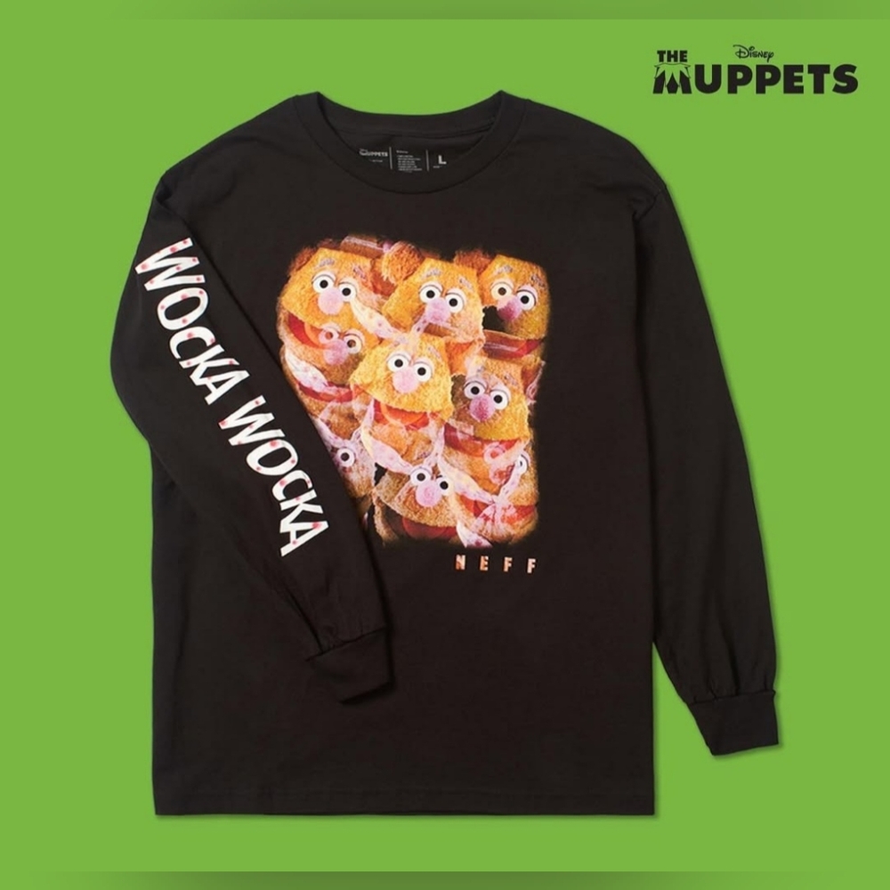 Neff x The Muppets Fozzie Faces Long Sleeve *NWT*